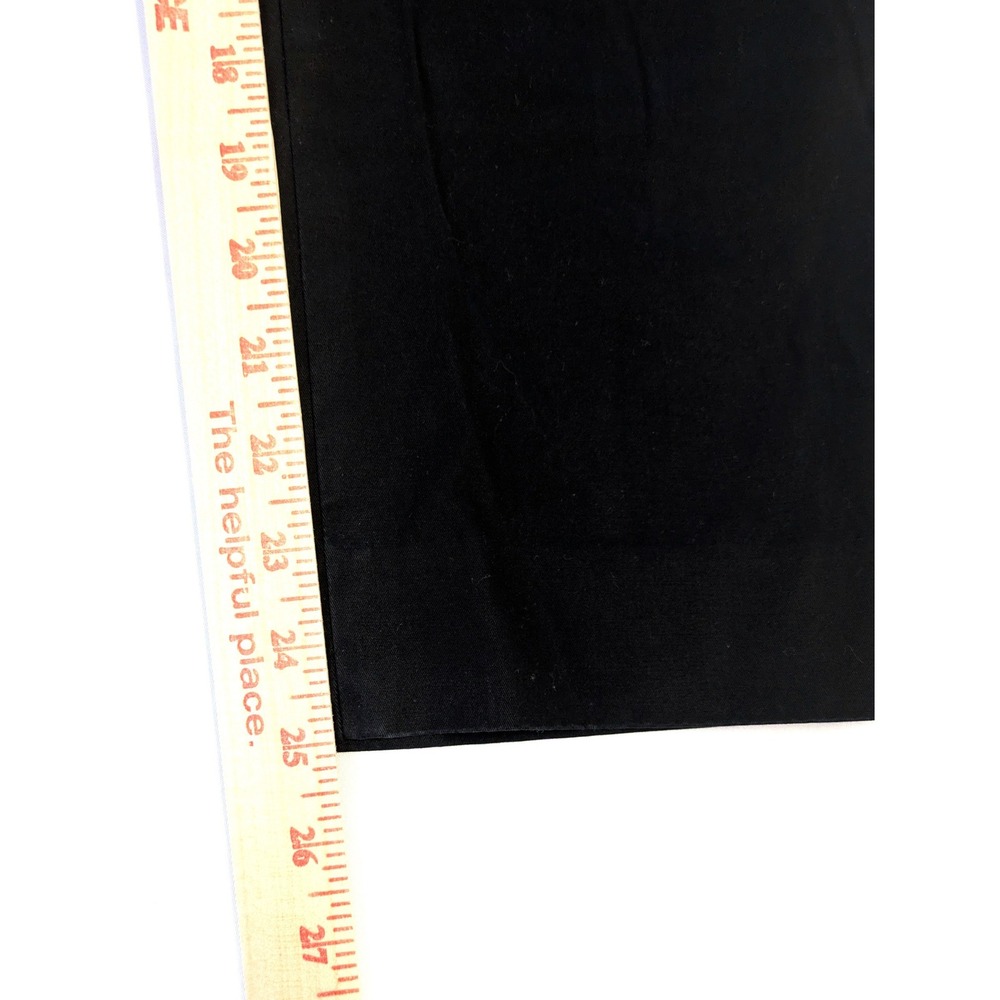 Jones New York Signature Black Dress Pants Petite 8P Cotton Stretch Straight Leg - Picture 5 of 5